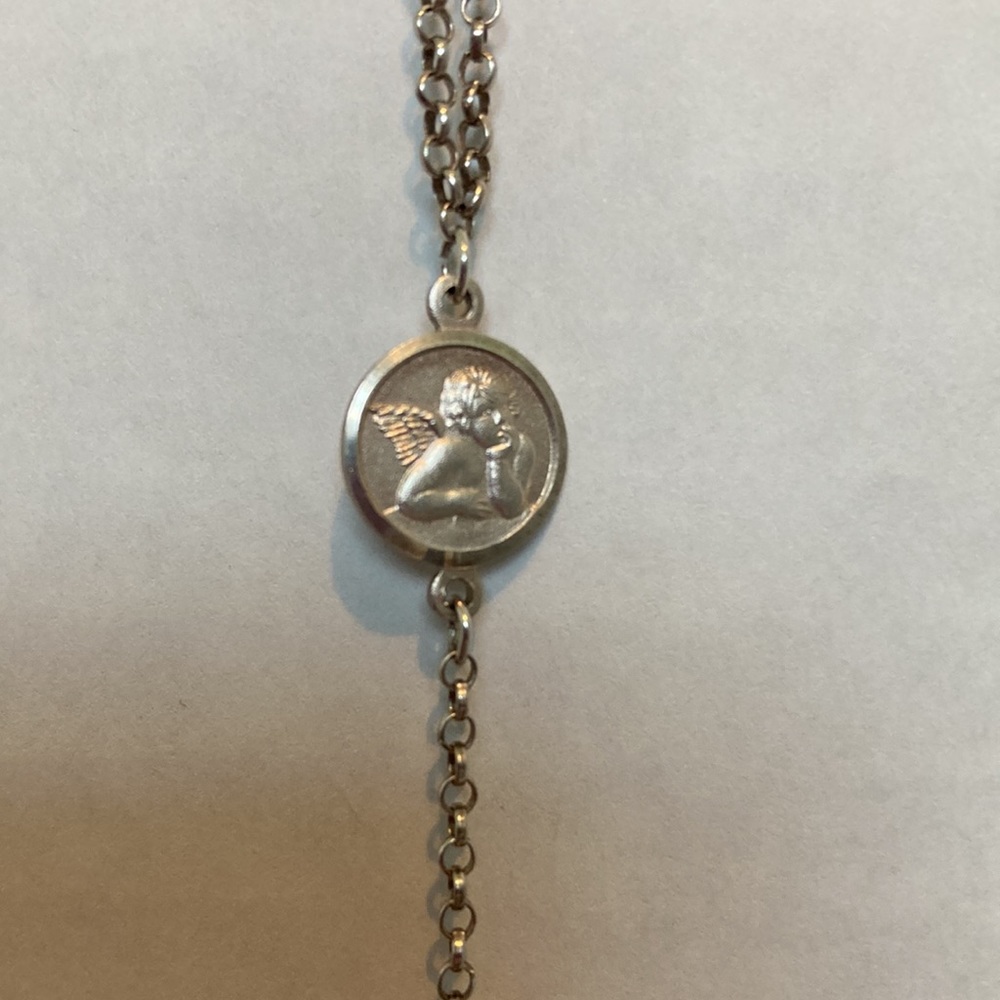 Silver angel necklace su 925 Italy stamp